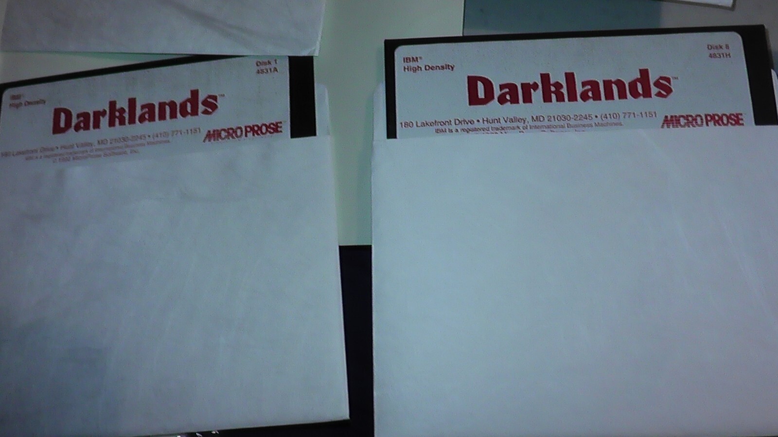 big box PC game Darklands RPG Medieval Germany IBM floppy disks micro prose 1992