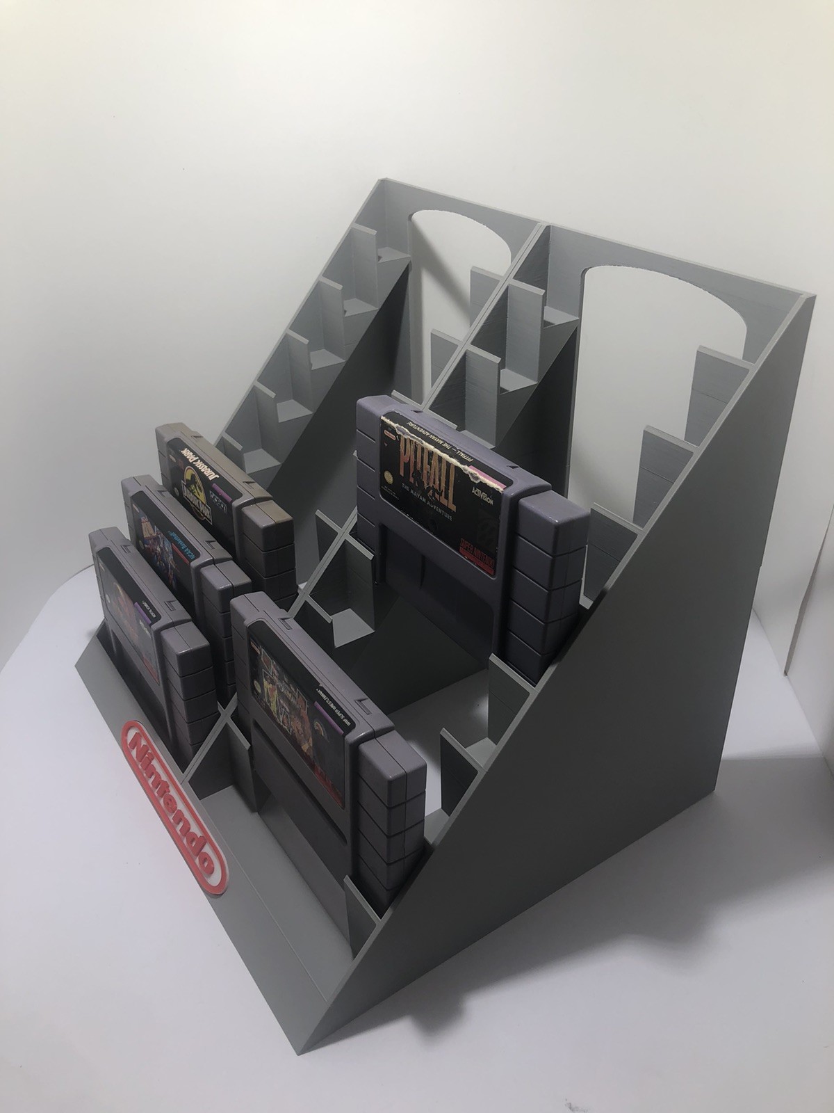 Super Nintendo SNES 18 Cartridge Holder Display Stand, 3d Printed