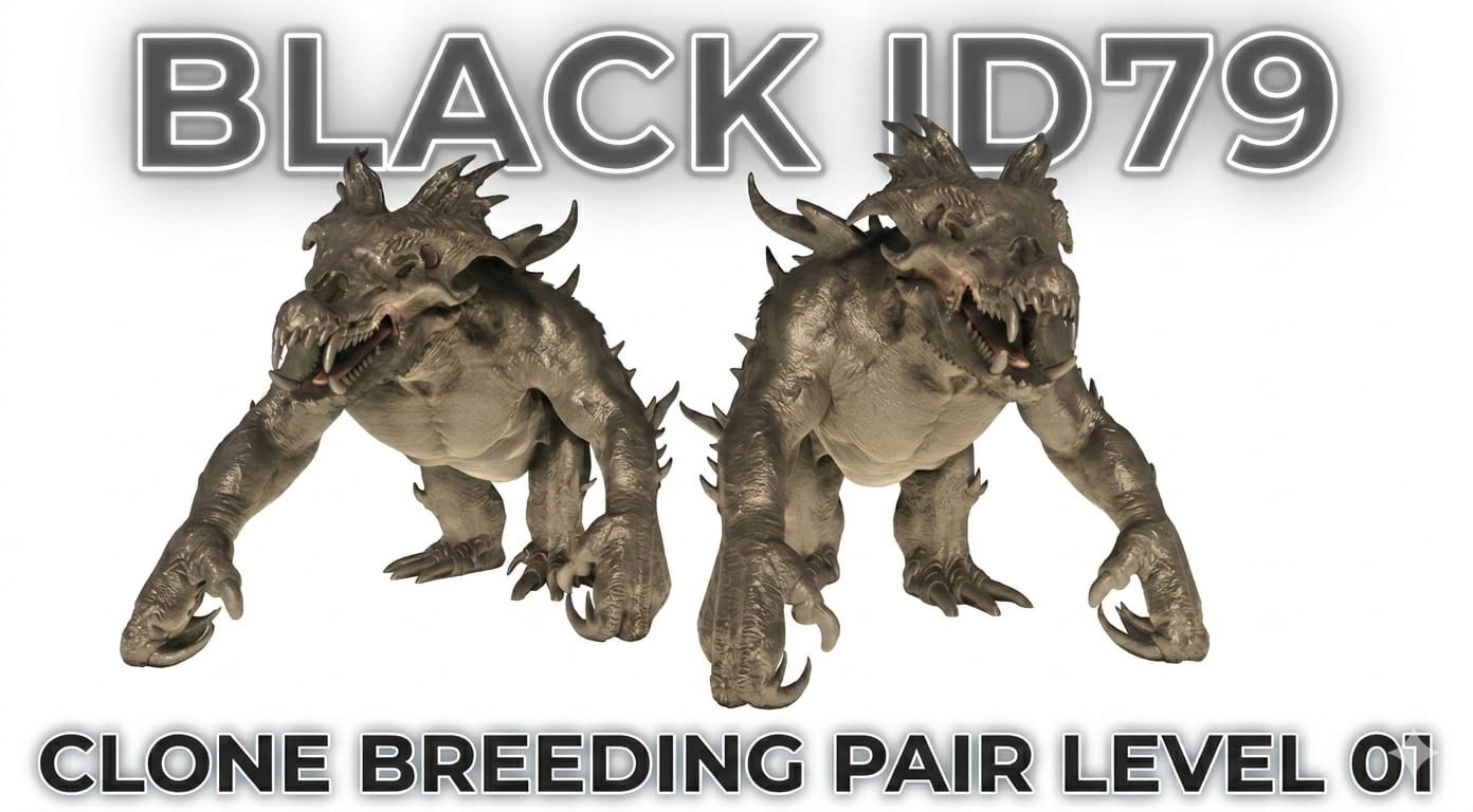 Ark Ascended Pve official Ossidon Pair Clone Level 01 Black Id79 PC/XBOX/PS5