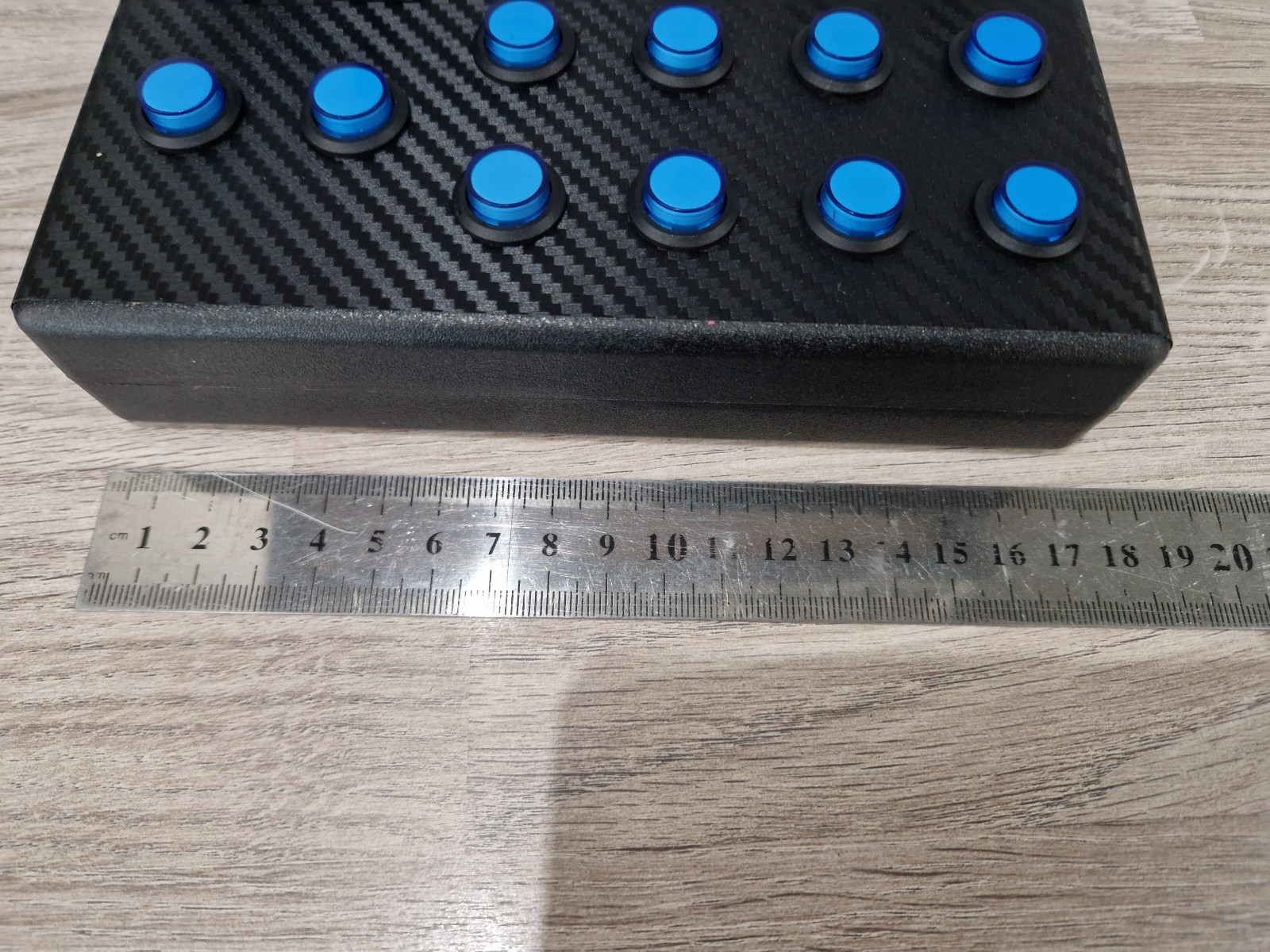 Button Box for PC/consoles sim racing/flight sim/ets2/farm sim, BLUE LEDS