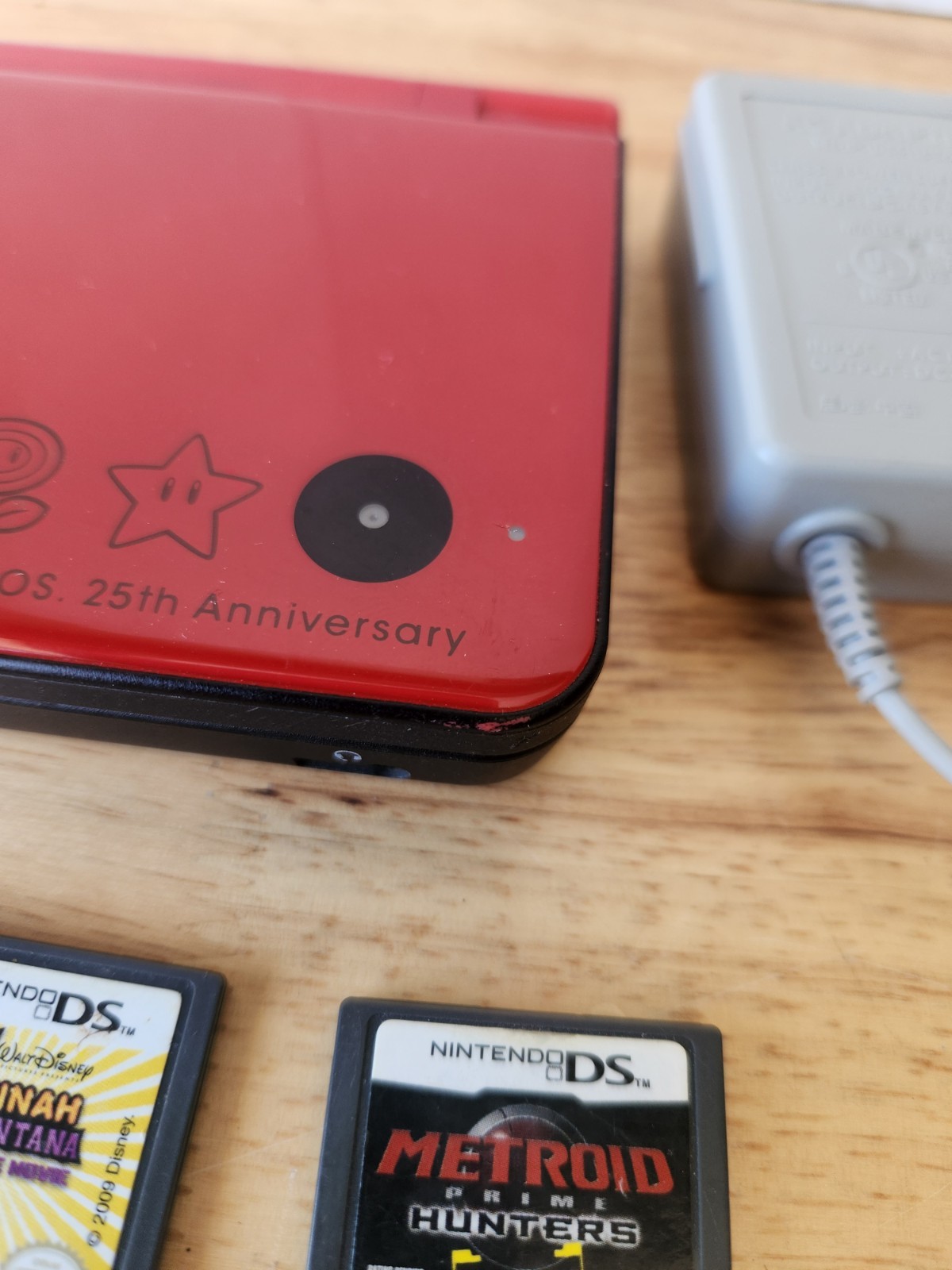 Nintendo DSi XL – Mario Bros 25th Anniversary Edition – TESTED WORKING + 4 Games