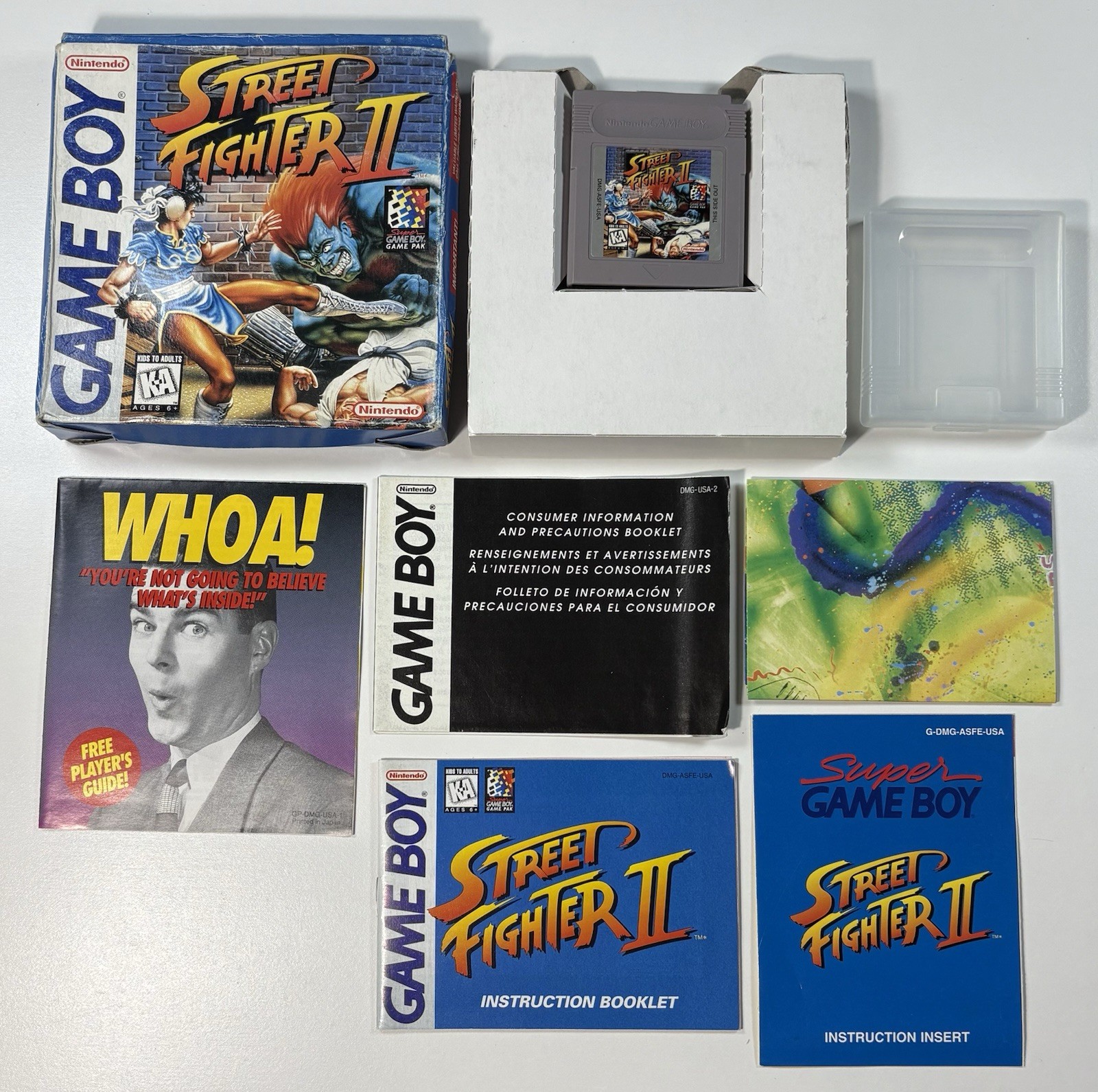 Street Fighter II 2 (Nintendo GameBoy 1995) W/ Box & Inserts READ – TESTED WORKS