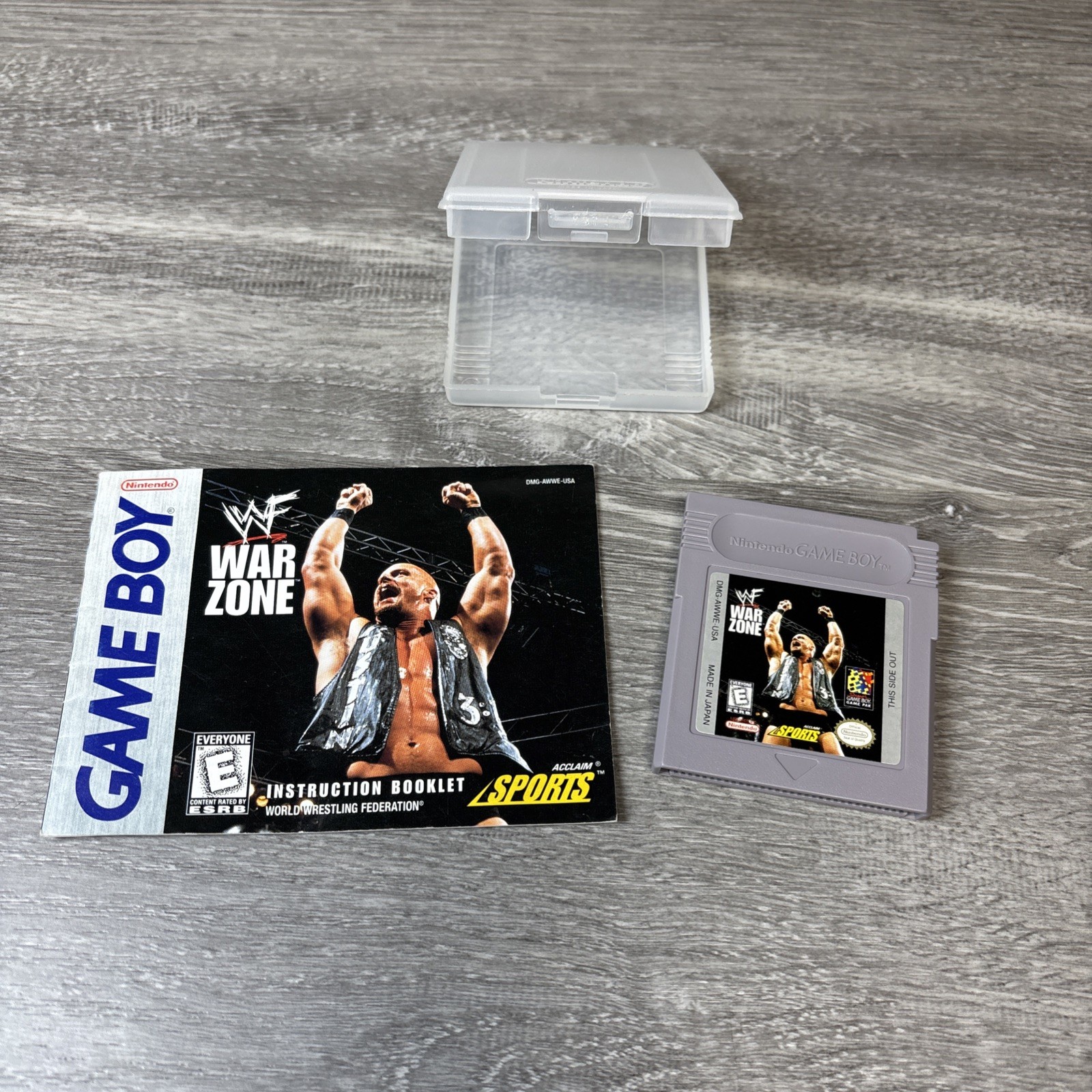 WWF War Zone Nintendo Game Boy 1998 Pre-owned w/Case And Manual Tested Works