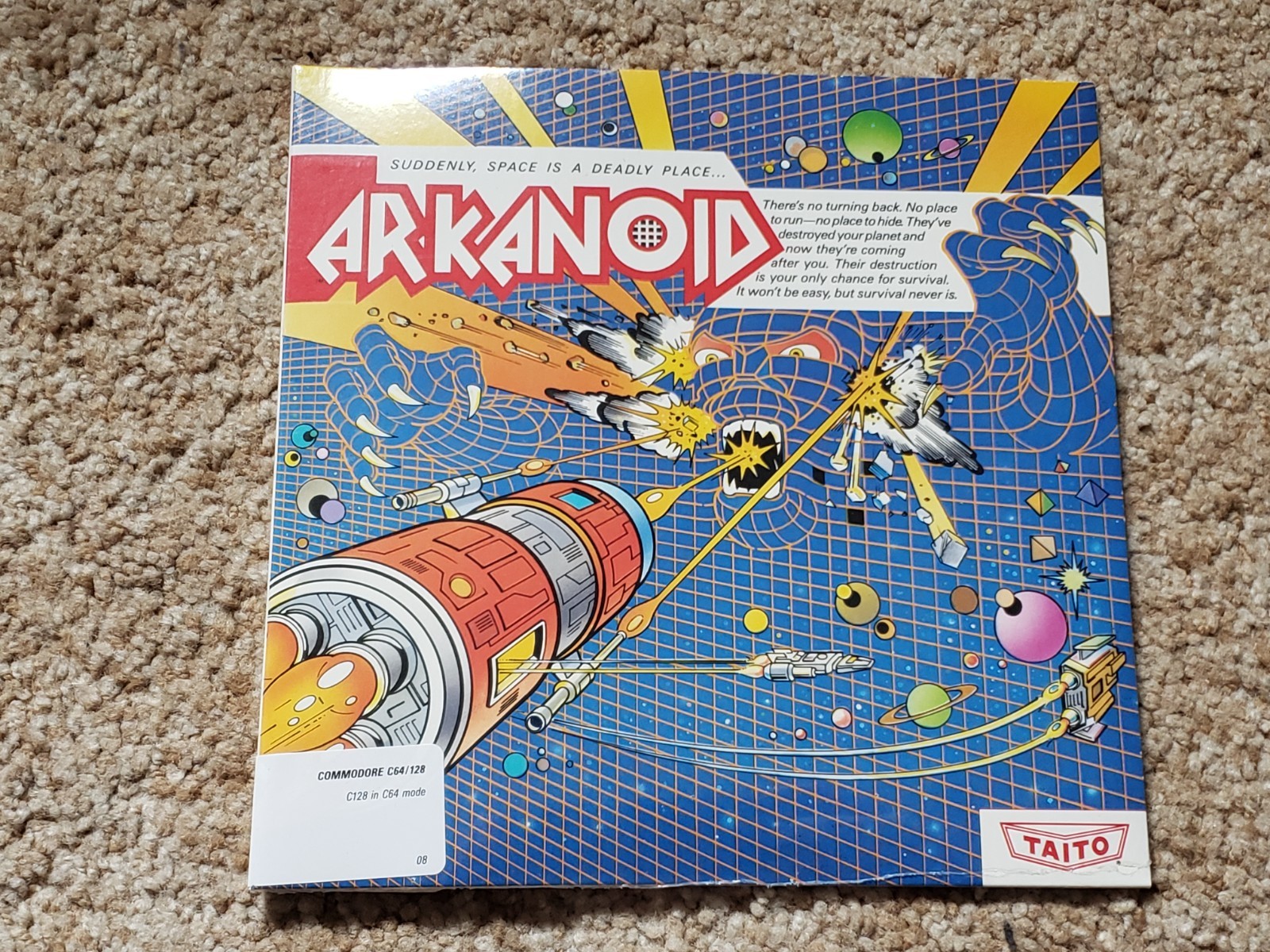 Arkanoid By Taito For The Commodore 64 & 128 Brand New Sealed 5.25″