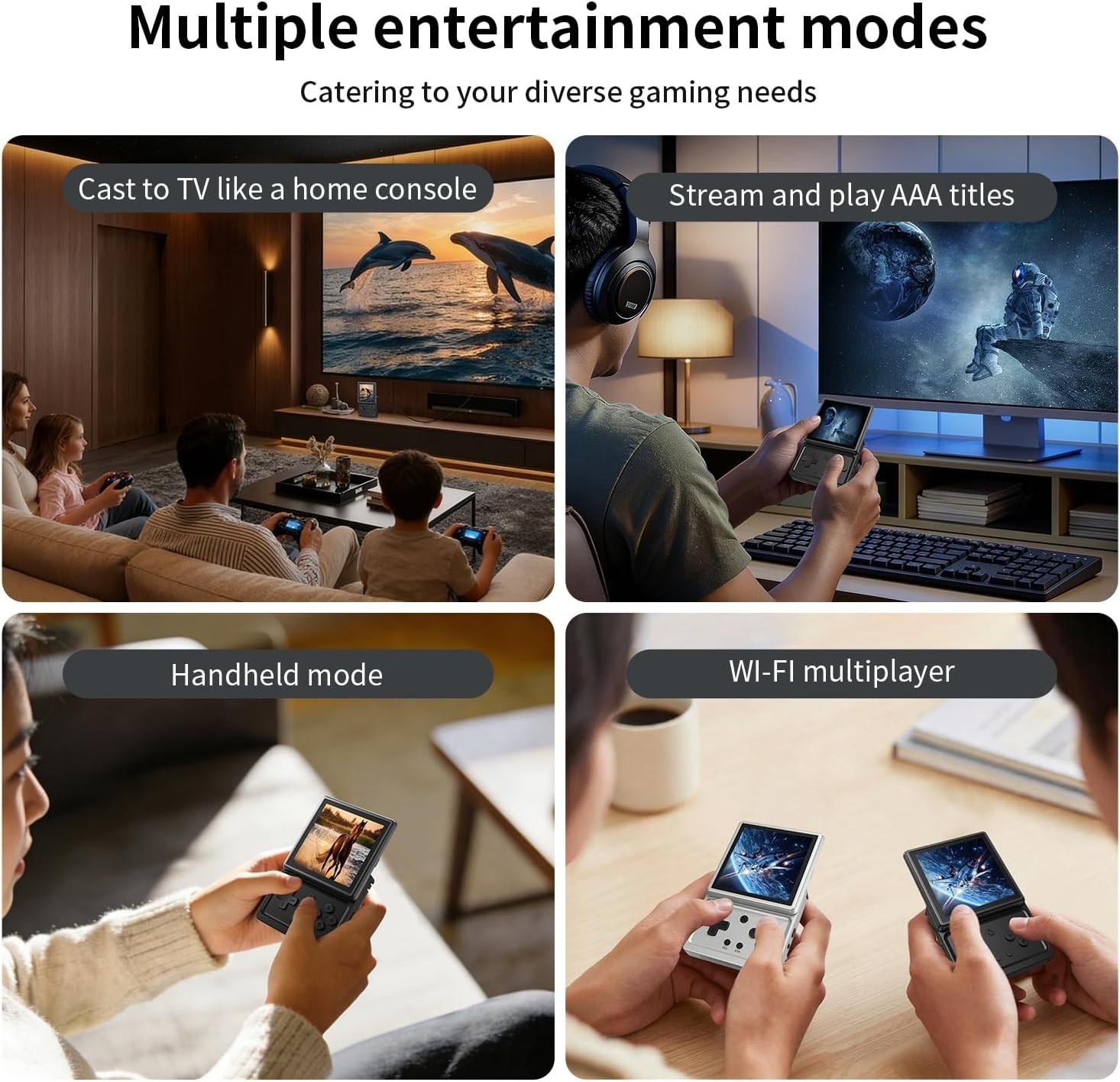 Lightweight Anbernic RG Rotate with 32GB Storage – Perfect for On-the-Go Gaming