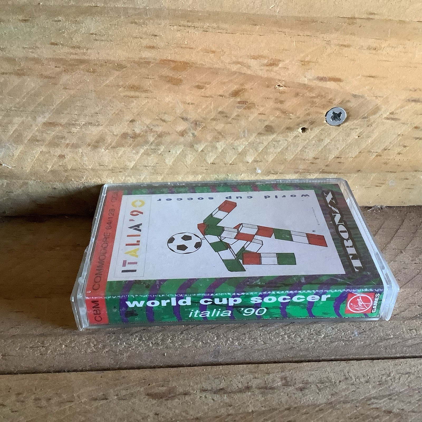 ITALIA ‘90 WORLD CUP SOCCER – COMMODORE 64 on CASSETTE BOXED Tested