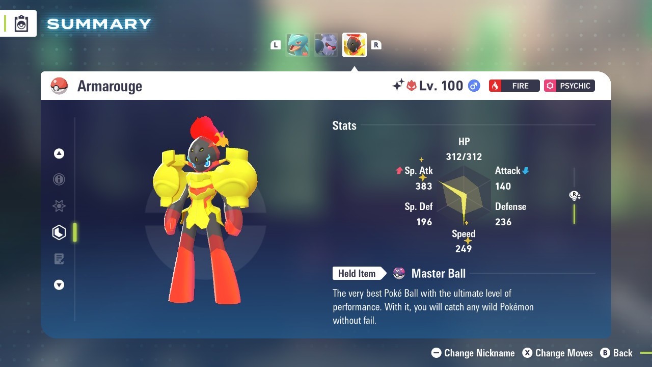✨SHINY ALPHA ARMAROUGE – Lv.100/6IV/MAX EV – Pokemon Legends ZA FREE Masterball