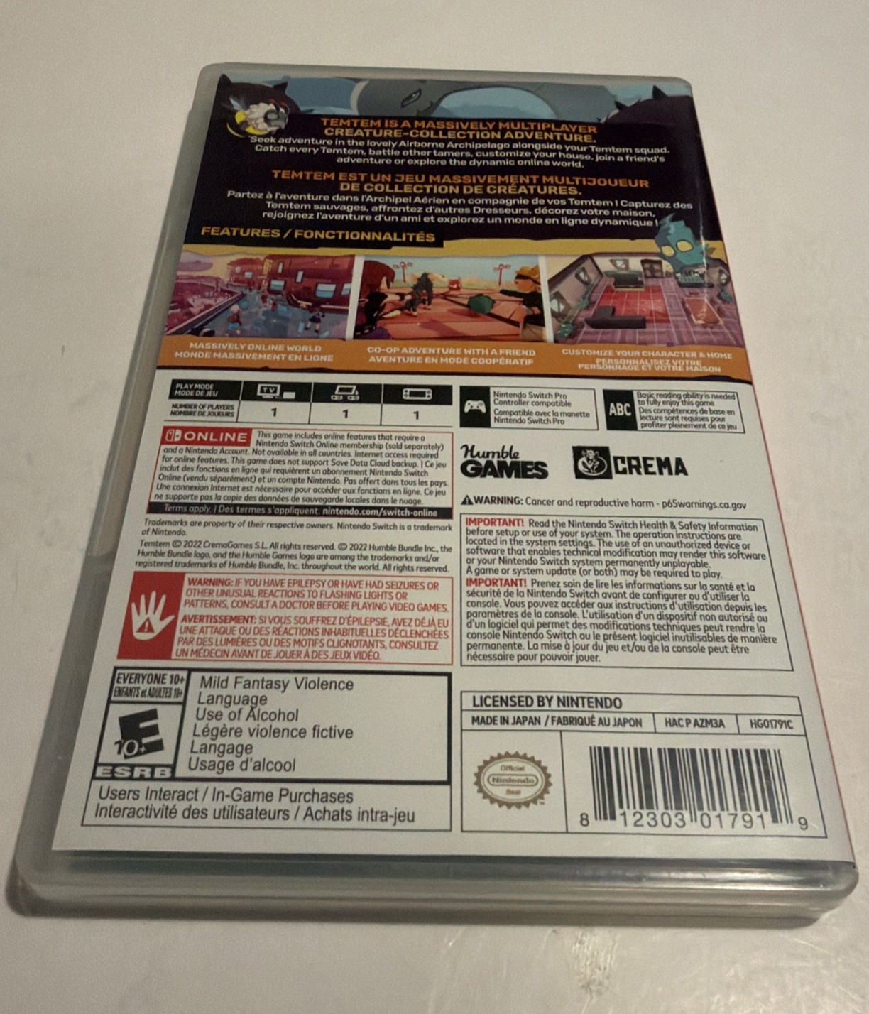 Temtem (Nintendo Switch, 2022) Complete (D135)