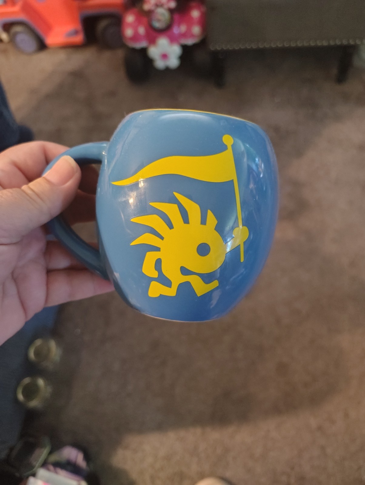 BLIZZARD World Of Warcraft Overwatch Coffee Mug Murloc Logo Blue