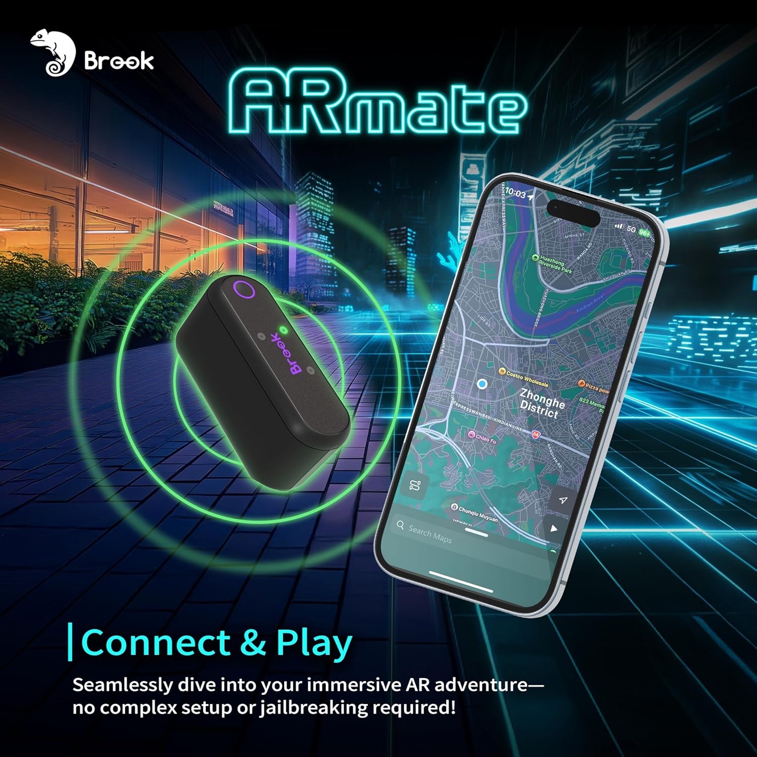 Brook AR Mate Auto Catcher Pokemon GO Catcher iOS and Smart Roam AR Game Device