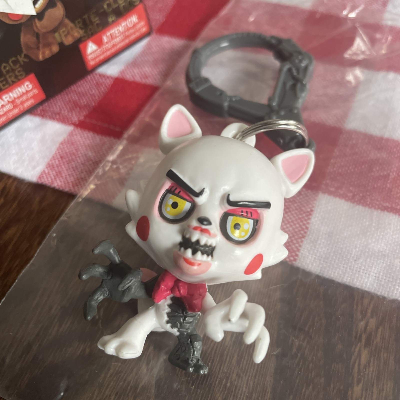 Five Nights at Freddy’s FNAF Mangle Toy Foxy Backpack Hanger Clip Keychain Funko