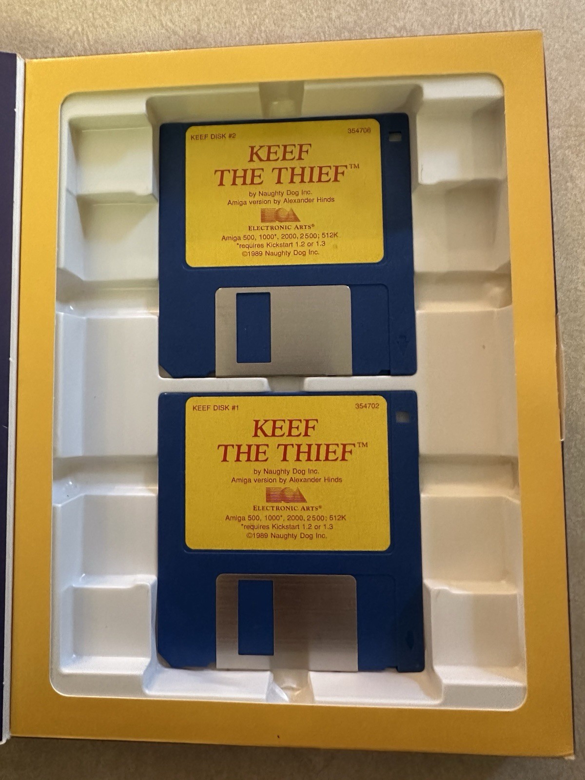 Keef the Thief for Amiga Electronic Arts 1989 Game Complete In Box