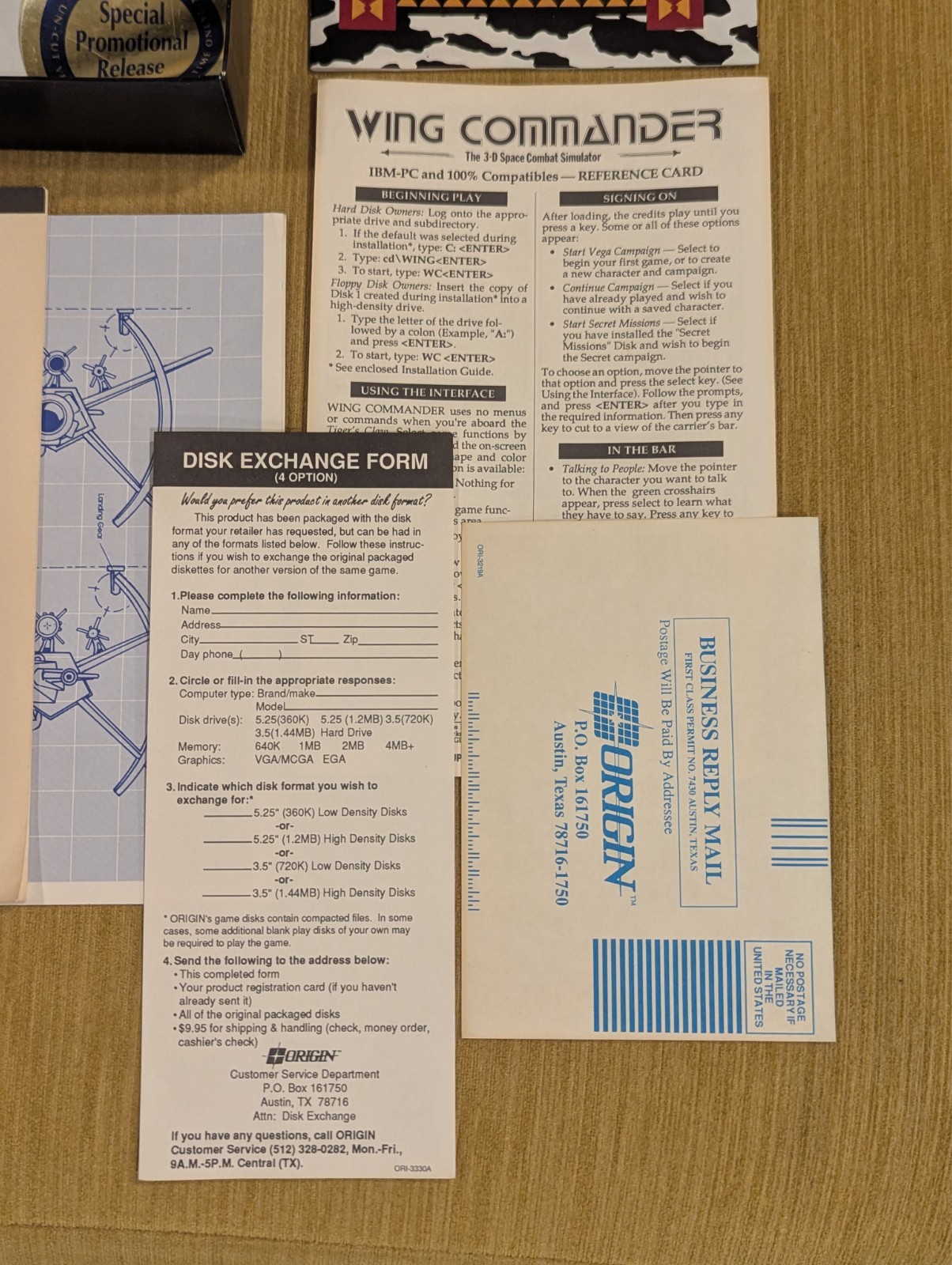 Wing Commander 1990 Origin IBM PC 5.2″ Floppy CIB
