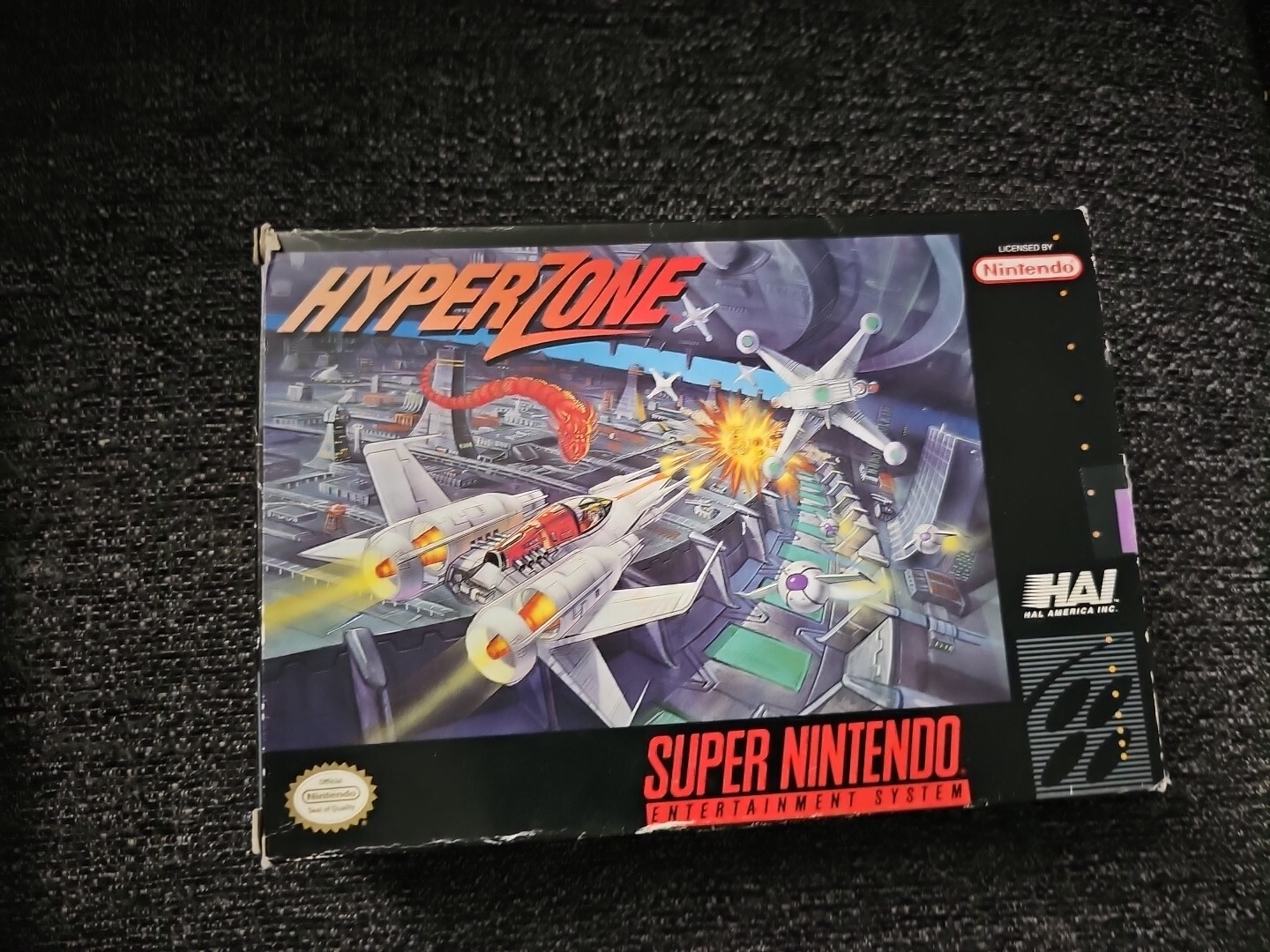 HyperZone (Super Nintendo Entertainment System, 1991) SNES Complete W/ Manual