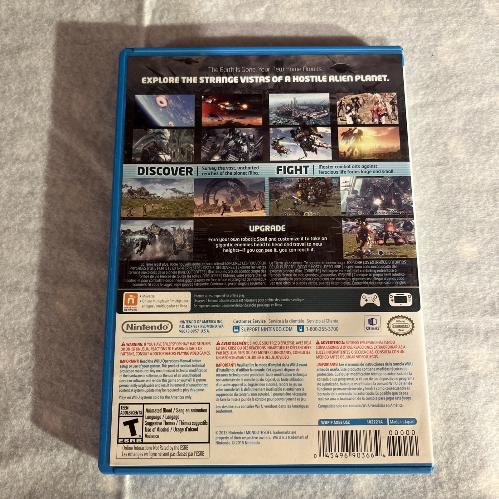 Xenoblade Chronicles X (Nintendo Wii U) Complete CIB – Tested – Authentic