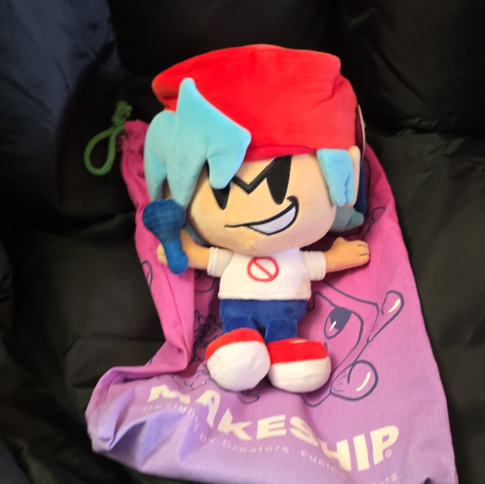 Makeship Friday Night Funkin’ Boyfriend Plush w/ Drawstring Bag (2024)