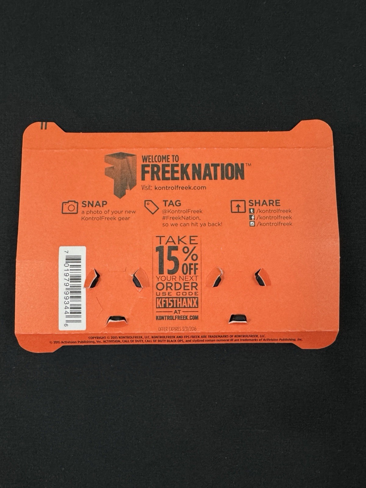 KontrolFreek FPS Freek Call of Duty Black Ops III for PS4 (Ultra Rare) 2015
