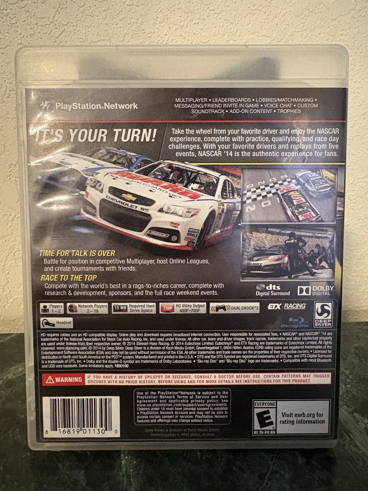Deep Silver NASCAR ’14 Sony PlayStation 3 PS3 Racing Manual Included UNTESTED