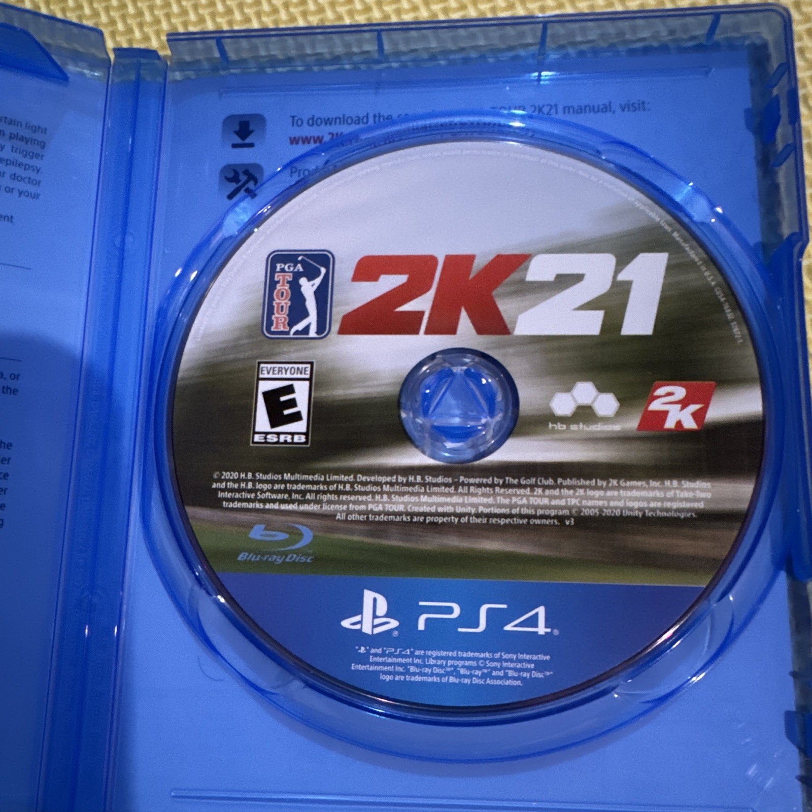 2K PGA Tour 2K21 (PS4) 2020 E Sports Golf Multiplayer Online NTSC-U/C