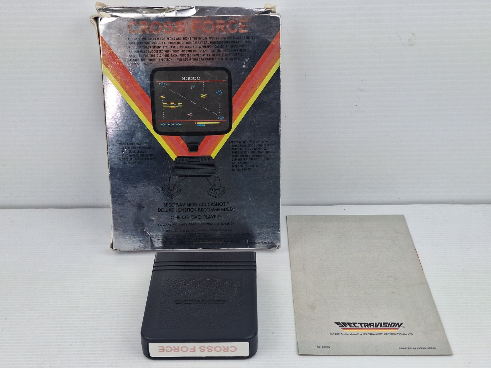 Cross Force Spectravision ATARI 2600 PAL CART COMPLETE CIB