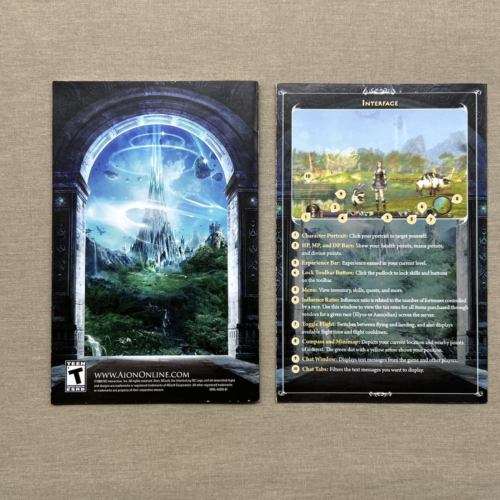Aion (PC 2009 DVD-ROM 2-Disc STEELBOOK) Complete MMORPG Strategy Adventure Game