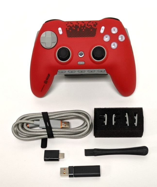 SCUF Envision Pro Wireless Controller for PC Only Gray / Red
