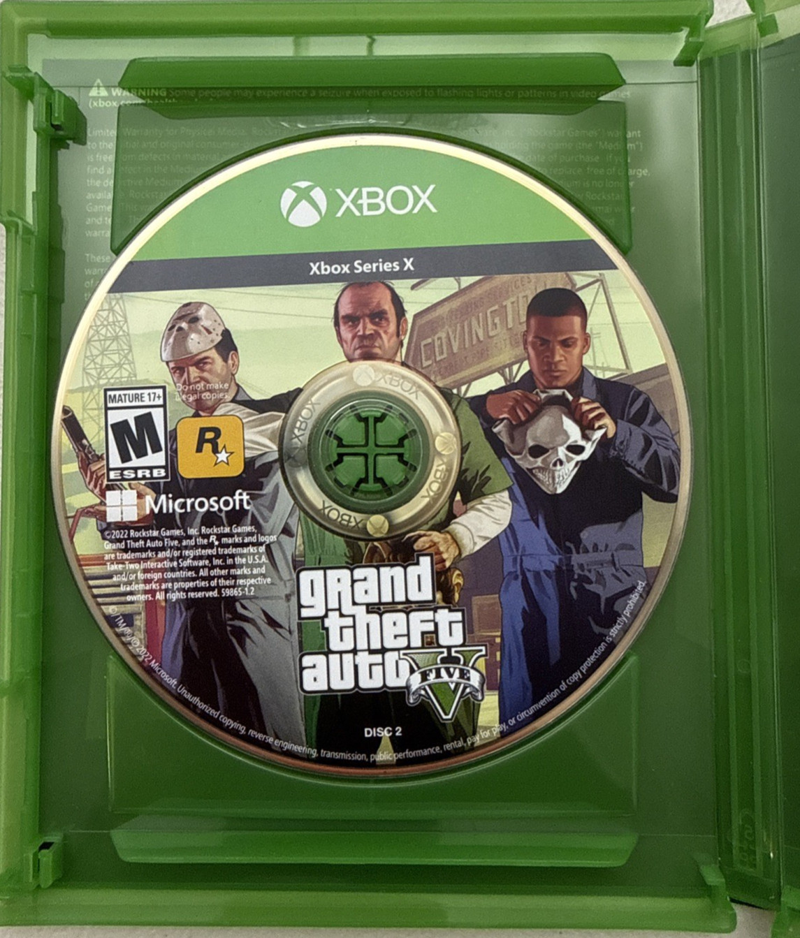 Grand Theft Auto V Xbox Series X Physical Disc GTA 5