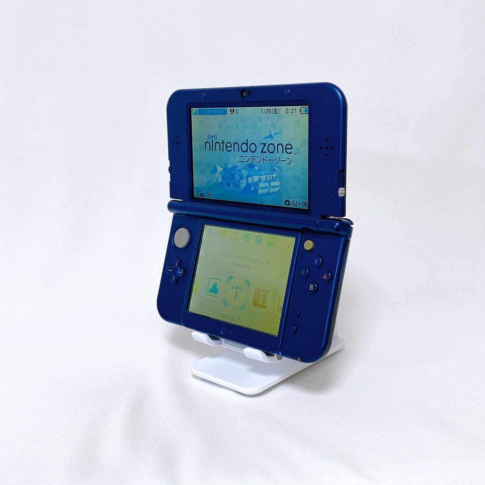 【Top IPS】New Nintendo 3DS LL XL Metallic Blue Console Stylus Japan Tested Rank A