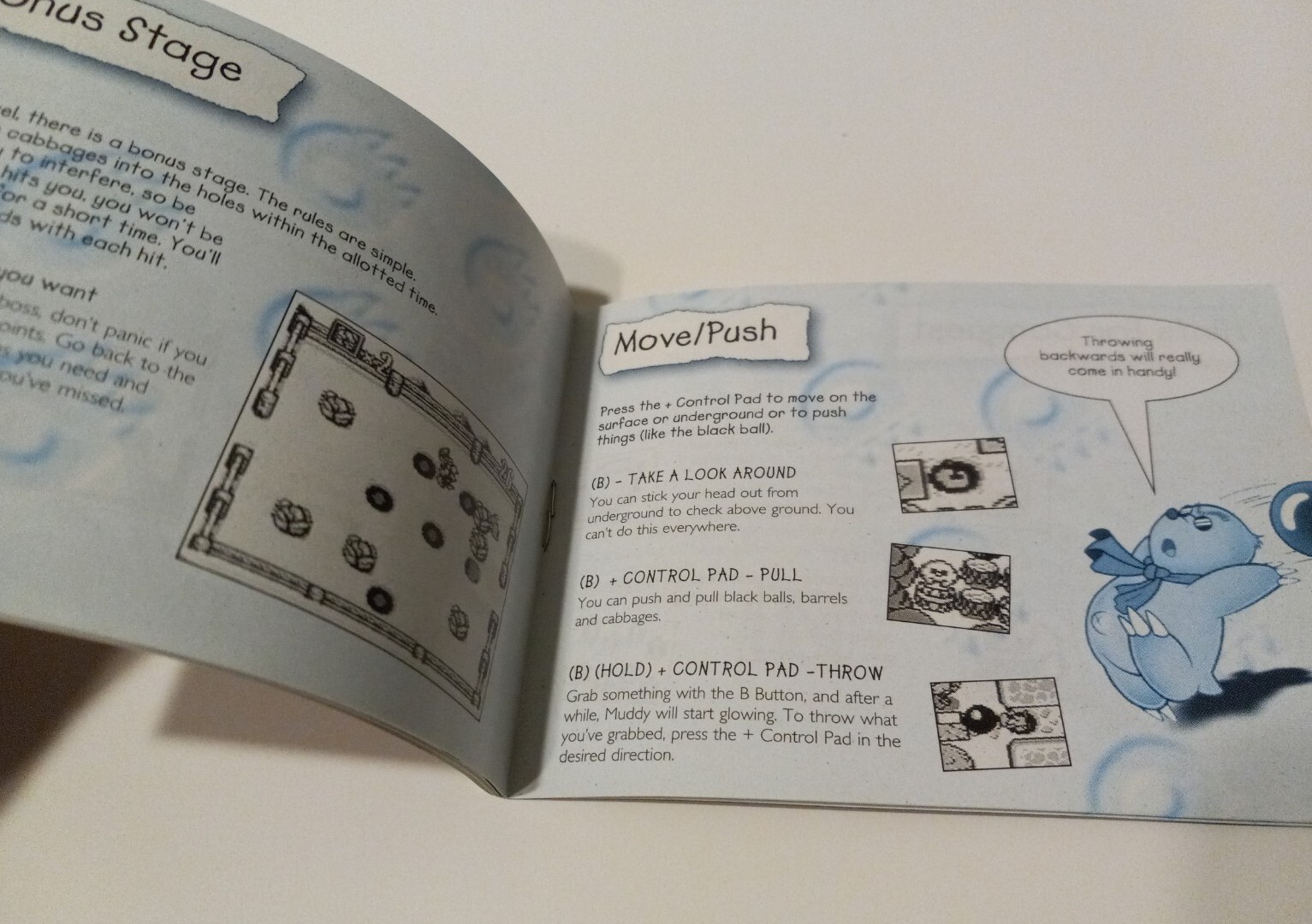 Mole Mania Instruction Manual ONLY for Nintendo Game Boy Original GB Gameboy