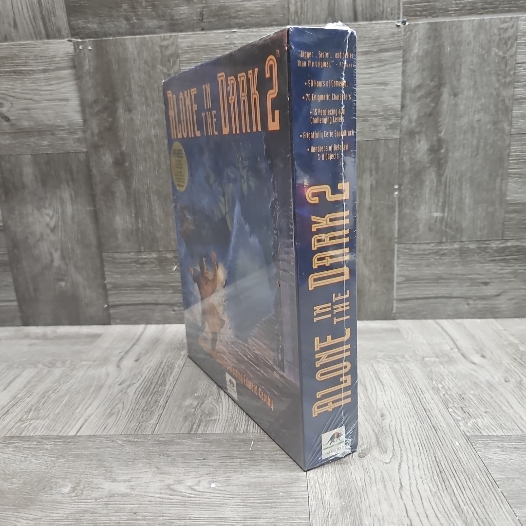 ALONE IN THE DARK 2 SEALED BIG BOX IBM DOS 3.5″ DISKS