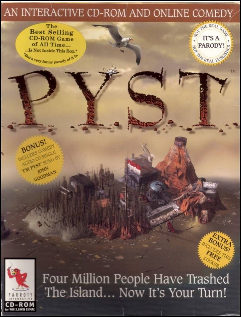 PYST (Myst Parody) Windows / Mac CD Computer Game – BRAND NEW + SEALED BIG BOX