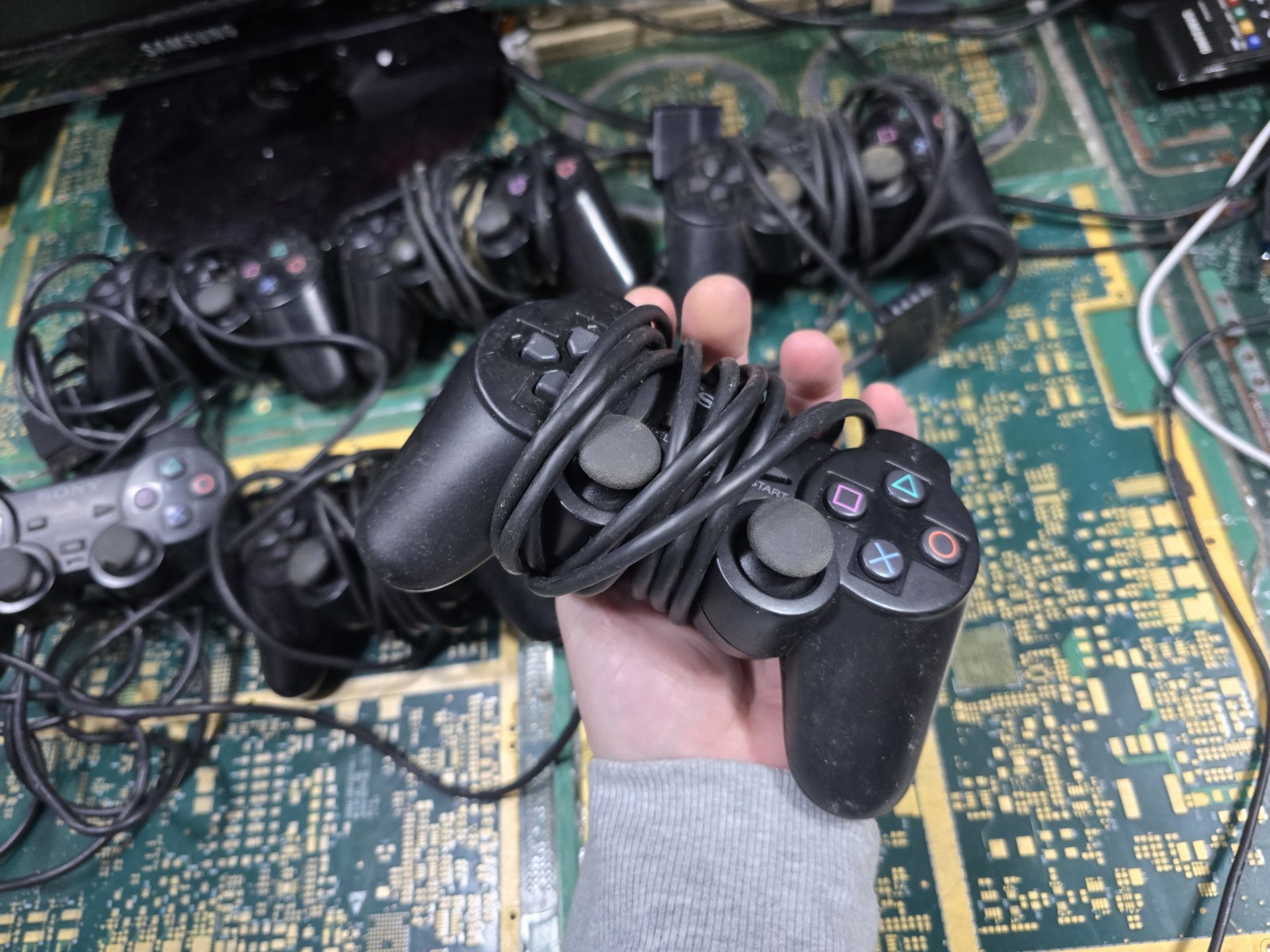 Sony PS2 Original DEFECTIVE DONOR EXACT LOT #3-Controller-CRUDE-DIRT-RUST-PARTS