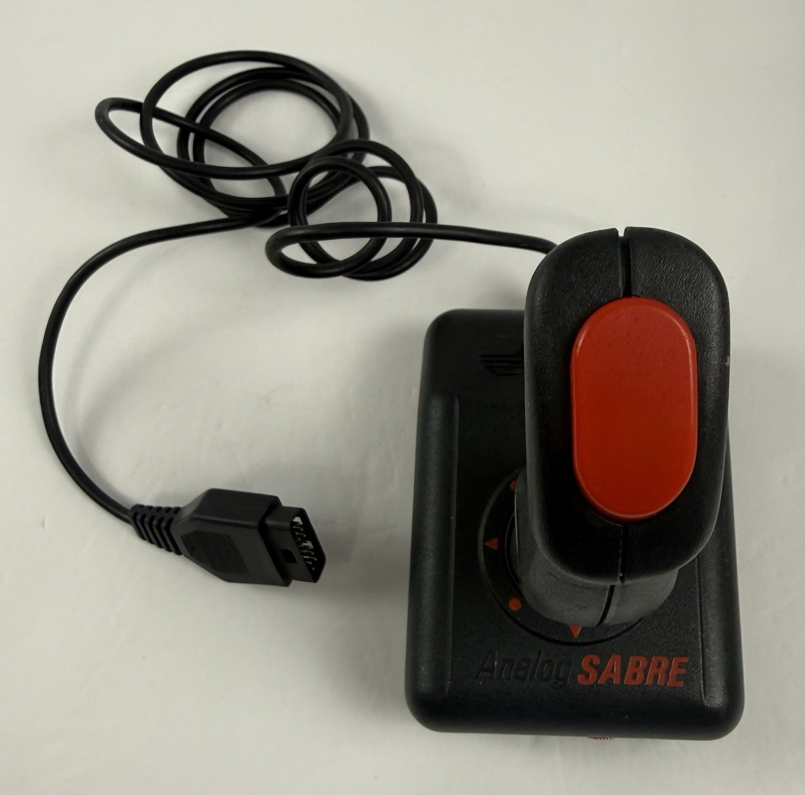 Suncom Analog Sabre Joystick Black And Red 2 Button Control Suction Mount