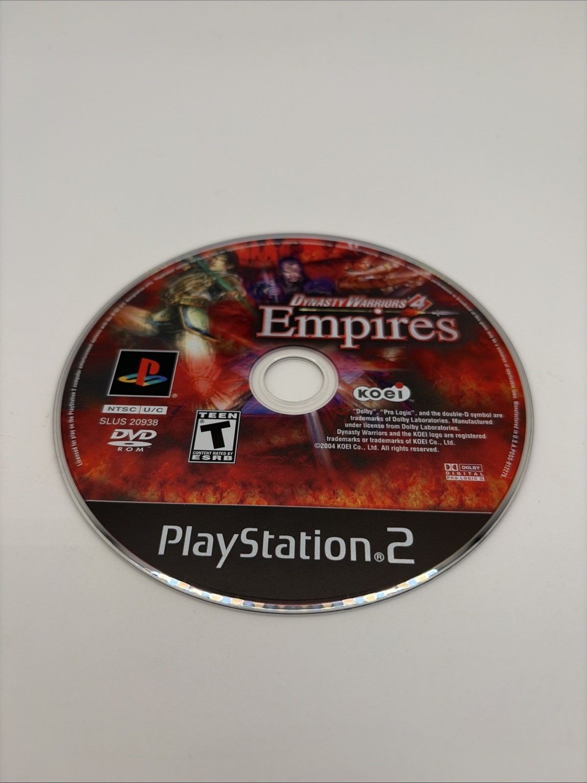 Dynasty Warriors 4: Empires (Sony PlayStation 2, 2004). Barcode Punched NFR