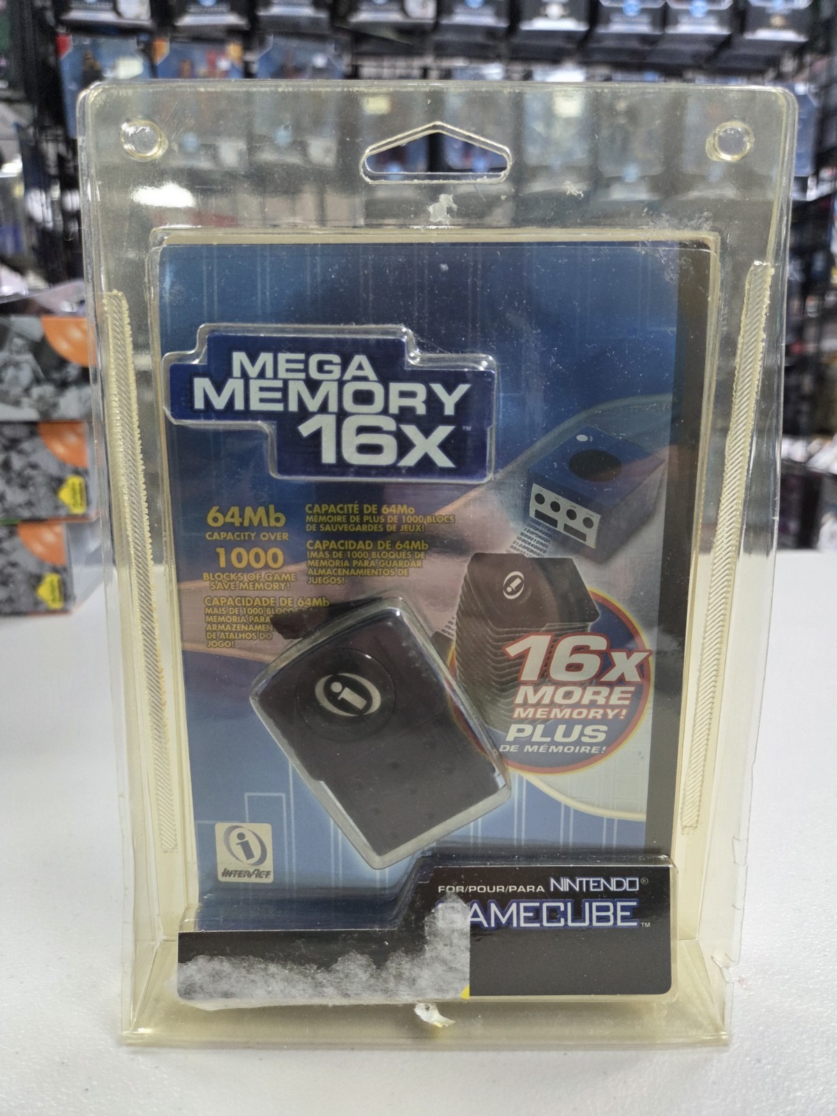 Mega Memory 16X (64Mb) Gamecube Memory Card by Interact Nintendo SEE PICTURES
