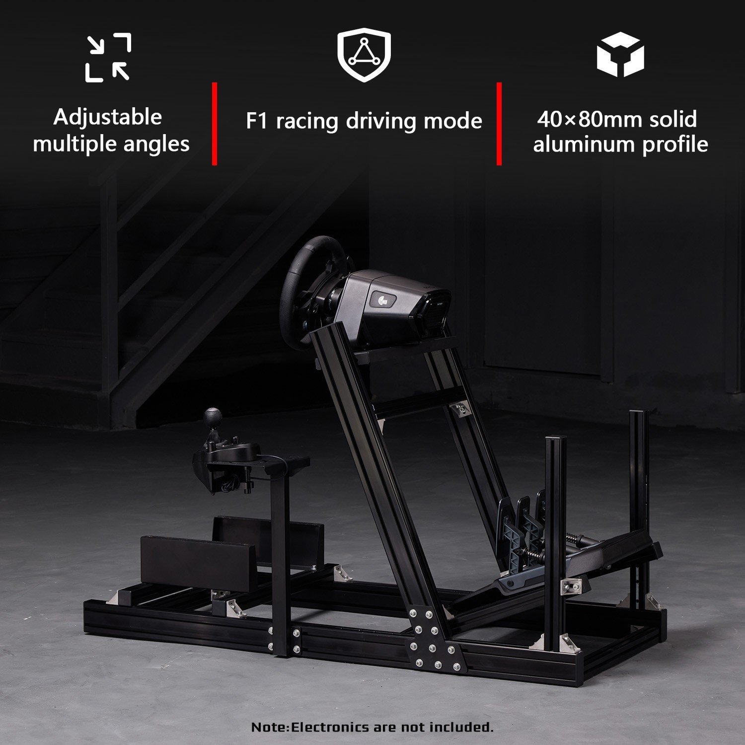Dardoo 4080 Aluminum Profile Racing Simultor Cockpit Fits Logitech Thrustmaster