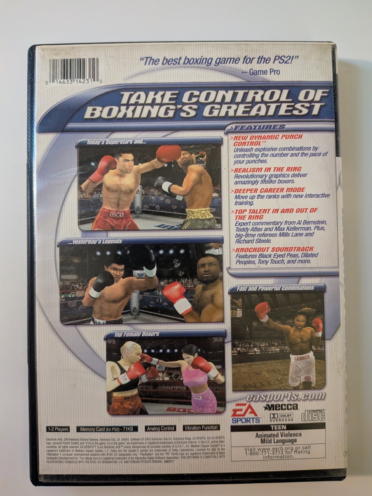 PS2 EA Sports Lot of 4 All CIB – Madden 04, NHL 05, Rugby 04, Knockout Kings 01