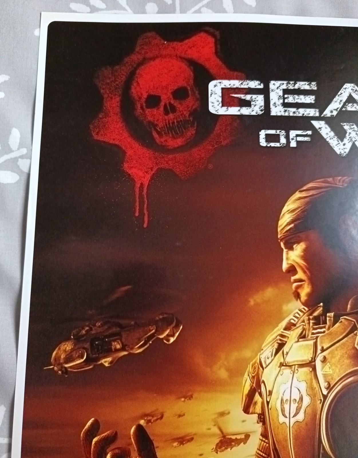 Gears of War 2 Marcus Fenix (Vintage, 2008) XBox 360 Game Poster (RARE)