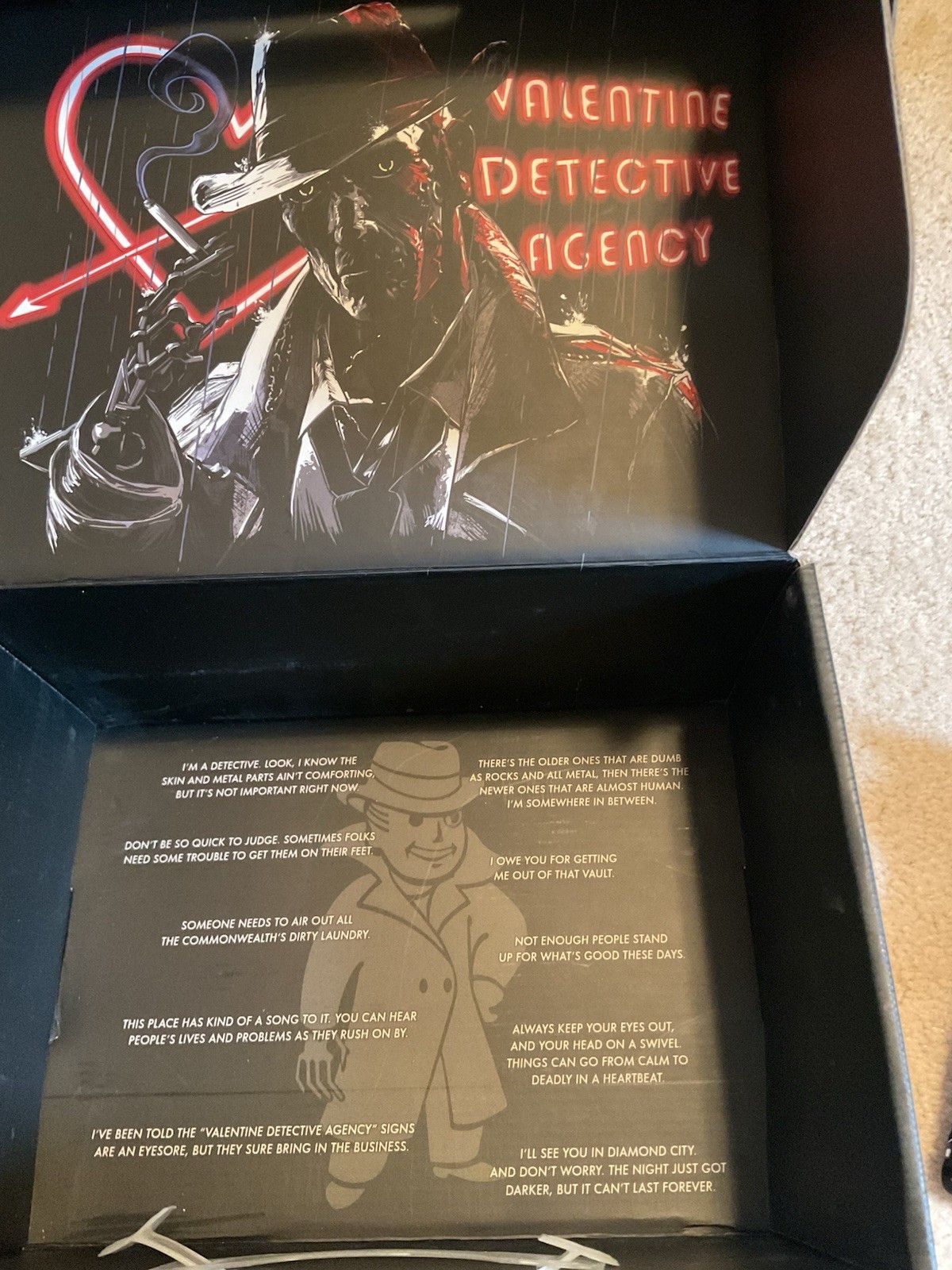 Fallout Nick Valentine Detective Agency L Shirt Pin Sign Limited Edition