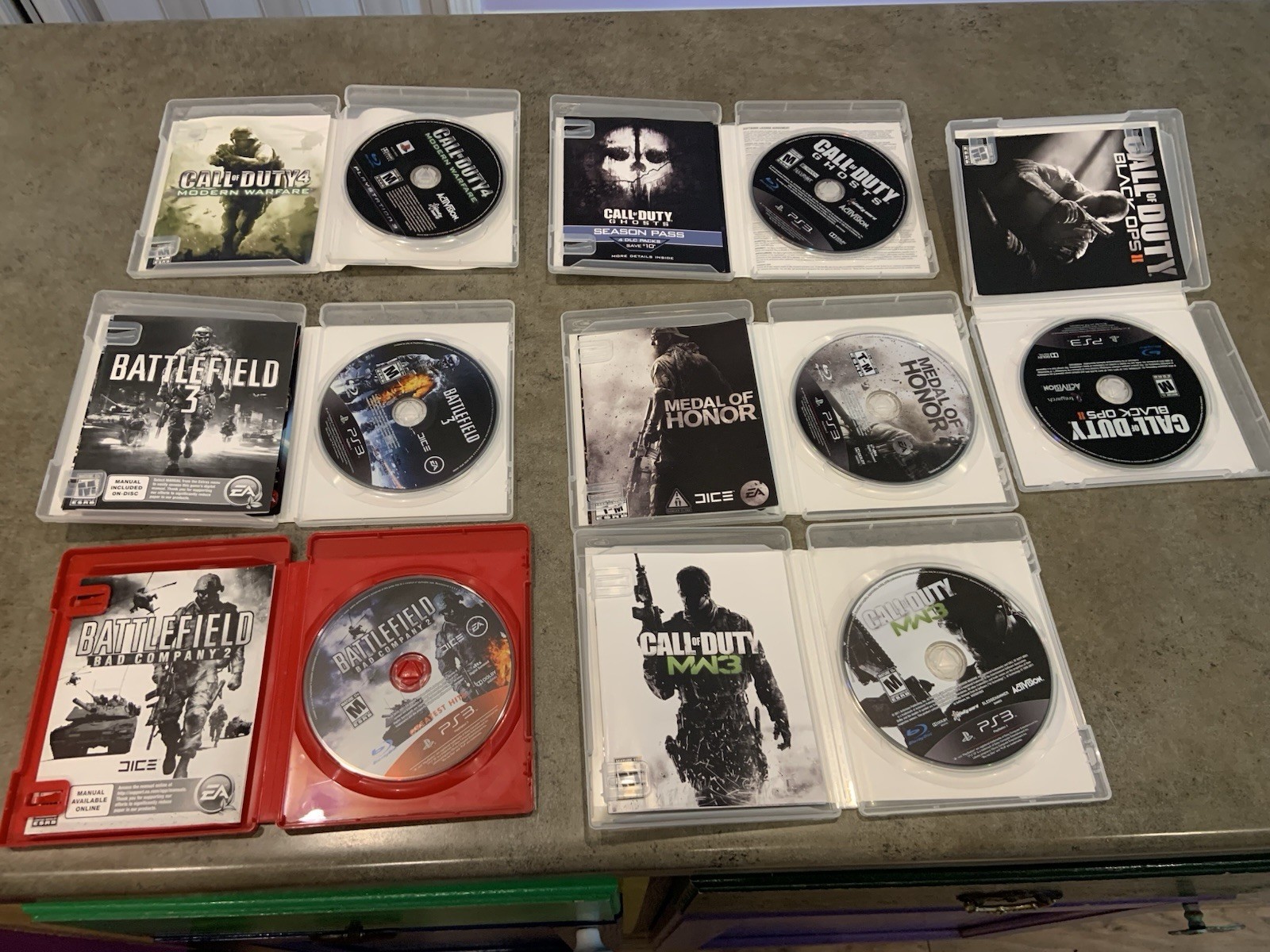 PS3 Play Station 3 Video Games Lot Of 7 See Titles Not Tested Most Have Manuals