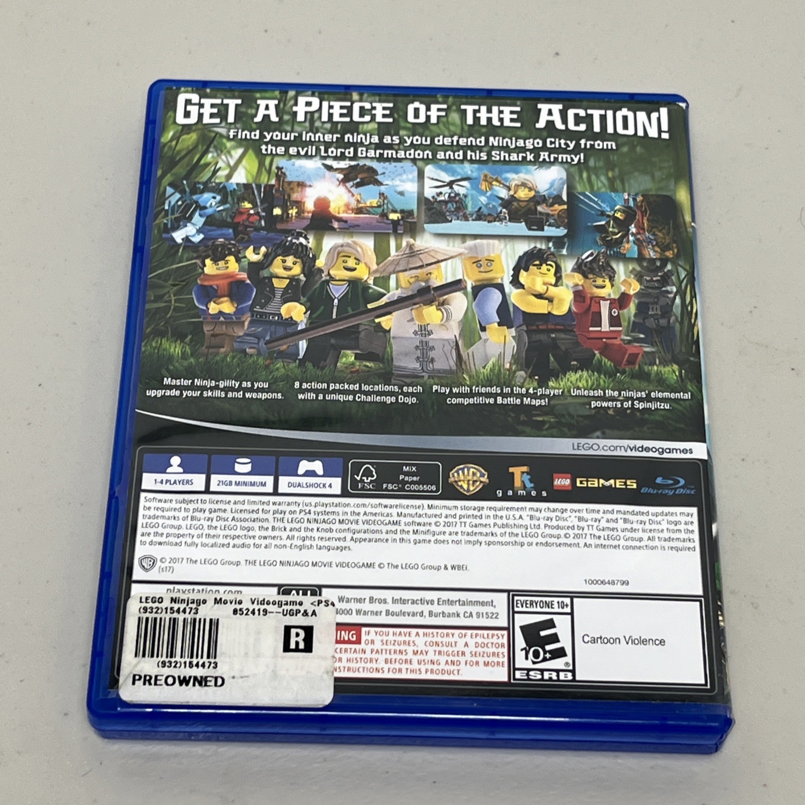 Warner Bros. LEGO Ninjago Movie Action Adventure PS4 E10+ 2017 Video Game