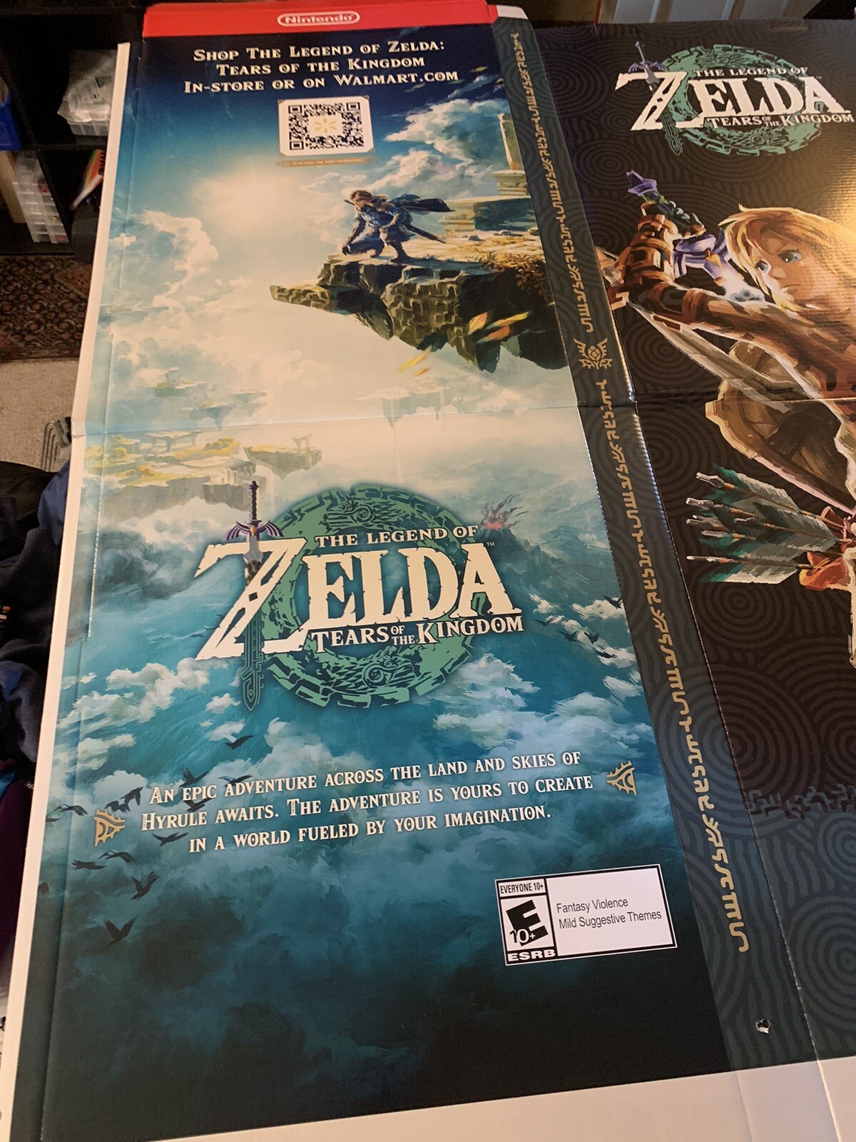 Legend of Zelda: Tears of the Kingdom 5FT Display 2023 Store Standee LoZ: ToTK