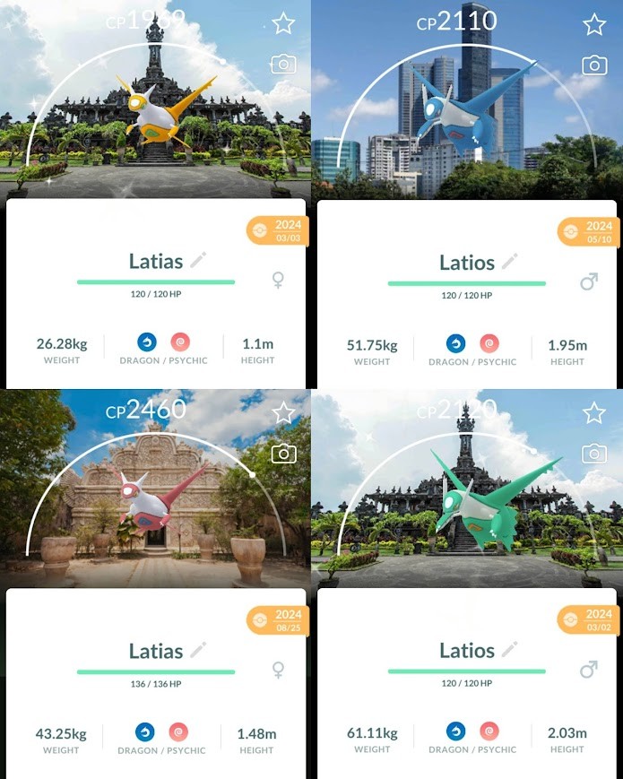 Pokémon GO 🌍 Background Latios & Latias From the Indonesia Journey 🌍 Trade