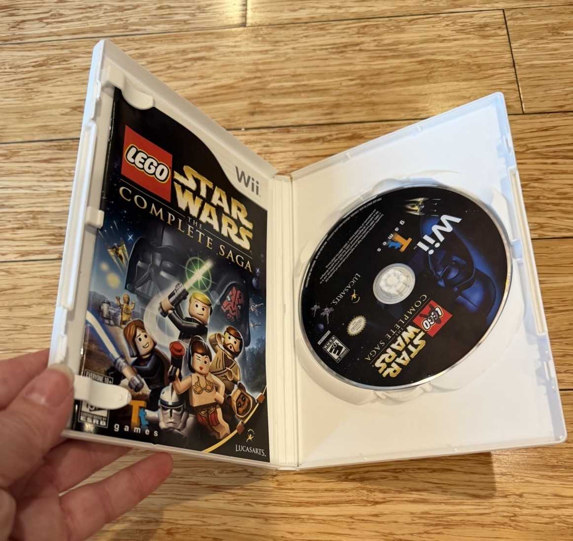 3 Game Lot Nintendo Wii + Wheel Rayman Lego Star Wars Need Speed Carbon Tested