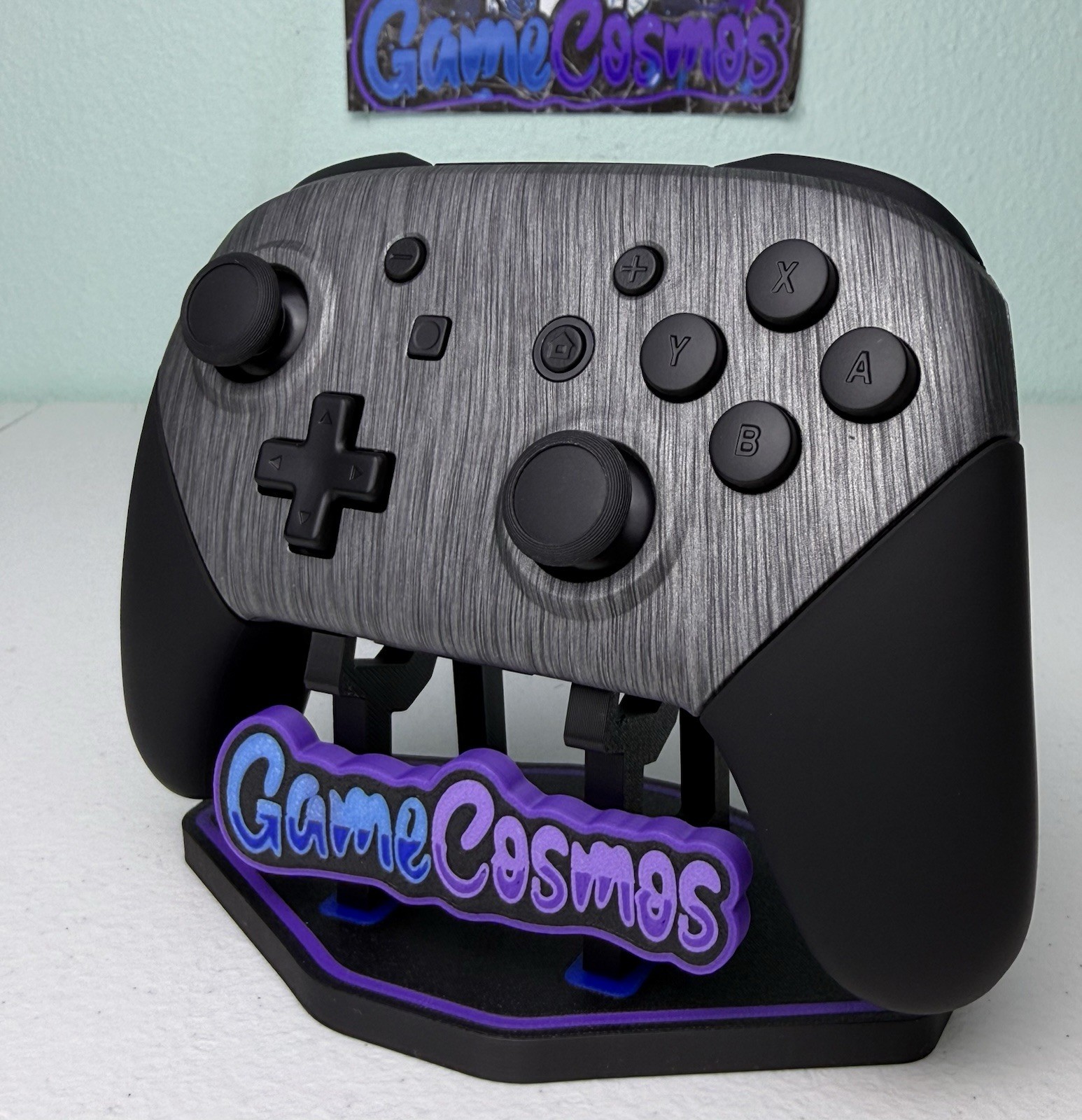 Brushed Silver – Black Accents – Wireless Pro Controller 4 Nintendo Switch Or PC