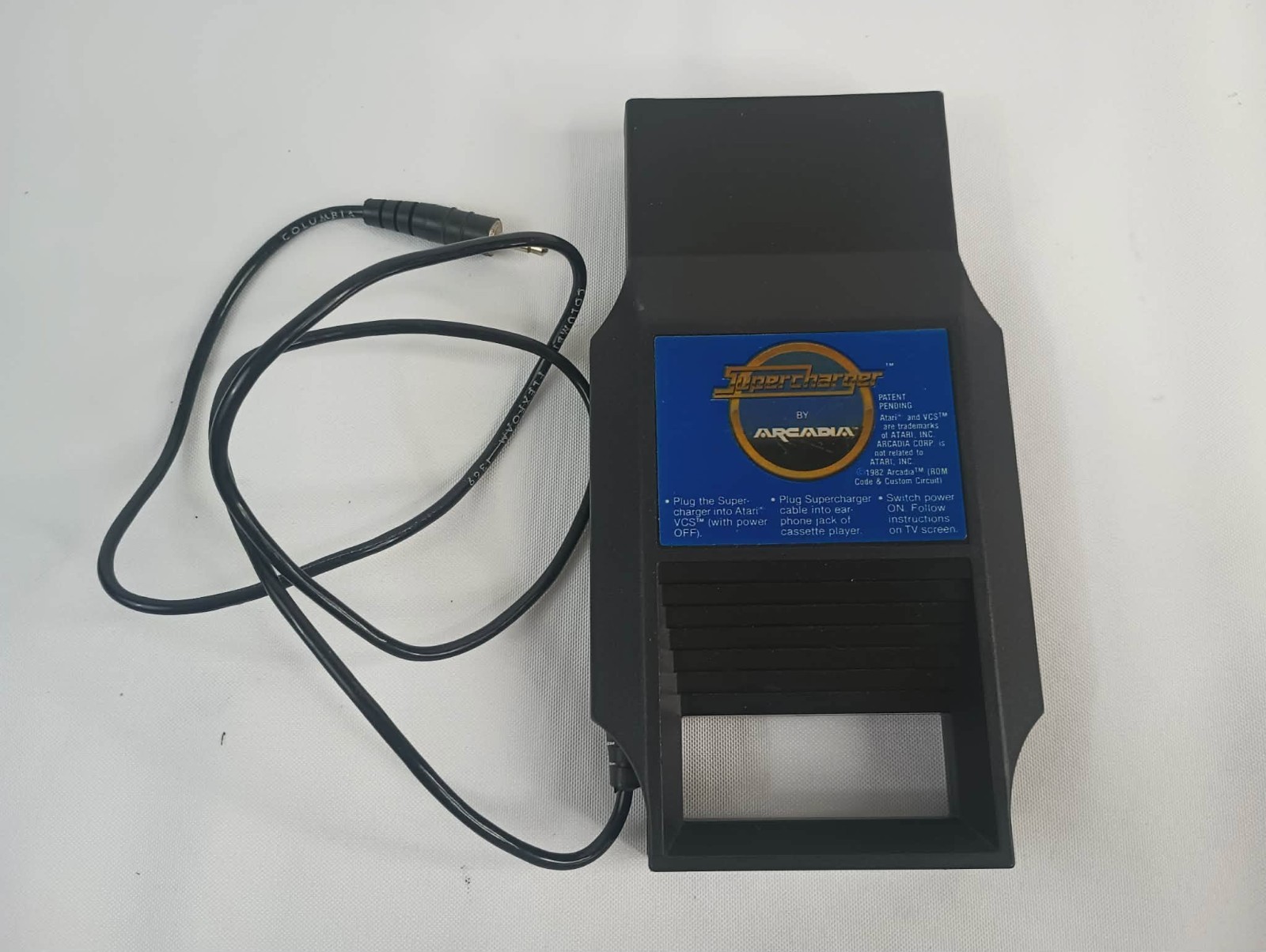 SUPERCHARGER by Arcadia ATARI 2600 Cartridge Only ADAPTER Cassette VCS 1982