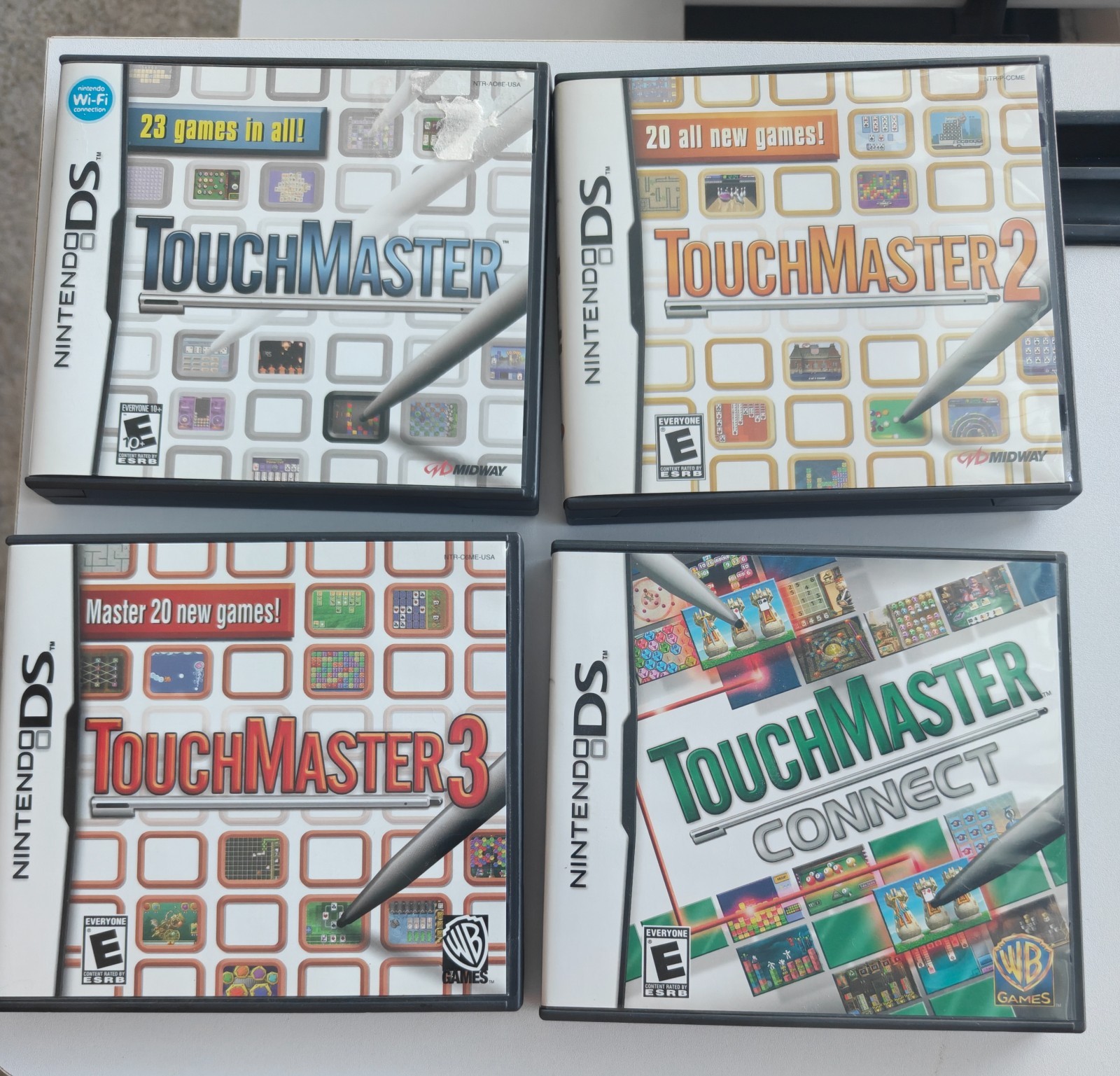 Touchmaster Lot 1, 2, 3 & Connect Nintendo Puzzle Game Collections CIB