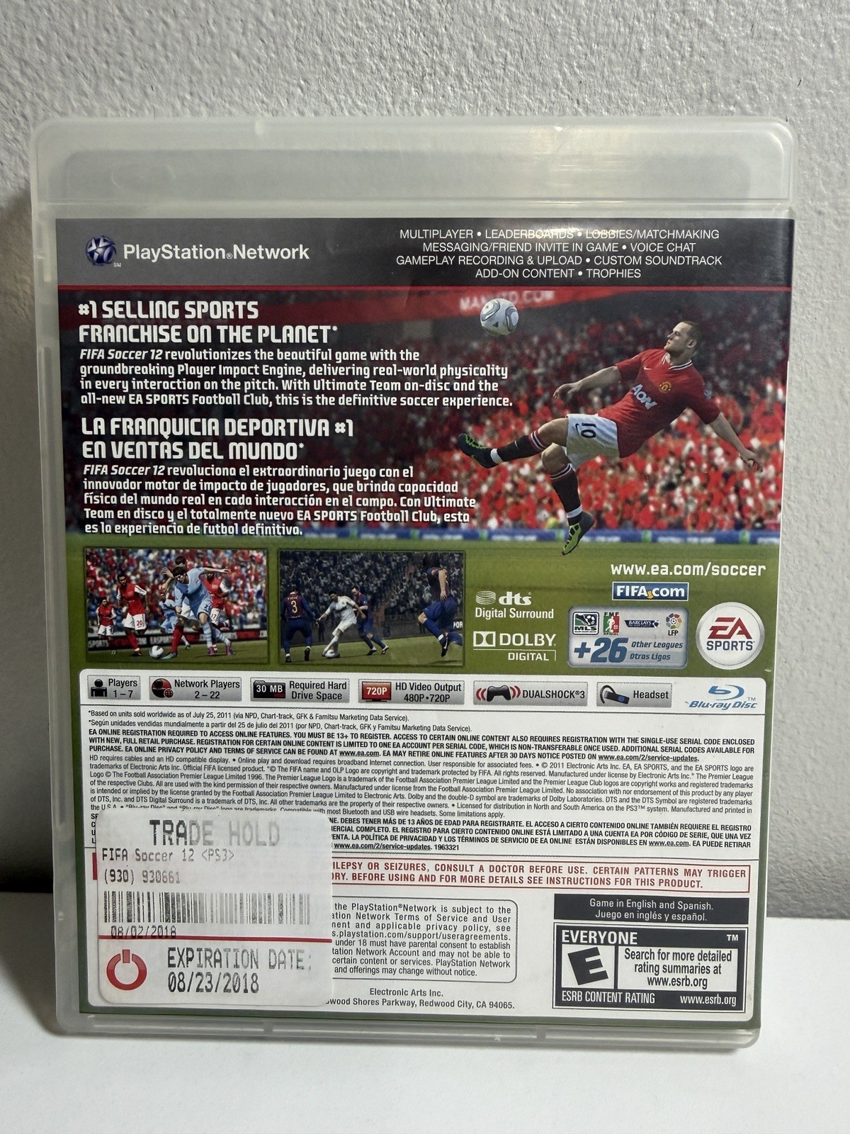 FIFA Soccer 12 PS3 Sony PlayStation 3 Complete CIB EA Sports Tested Landon