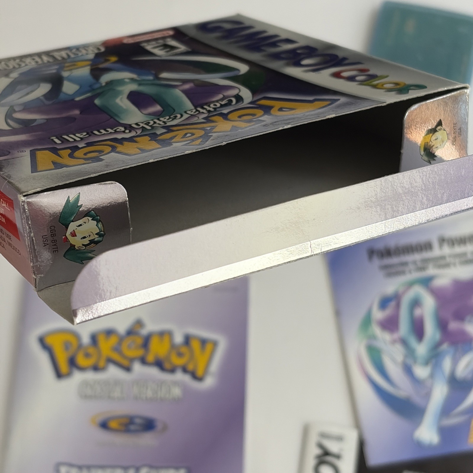 Pokemon Crystal Version Complete Box MISPRINT Authentic CIB Game Boy Color