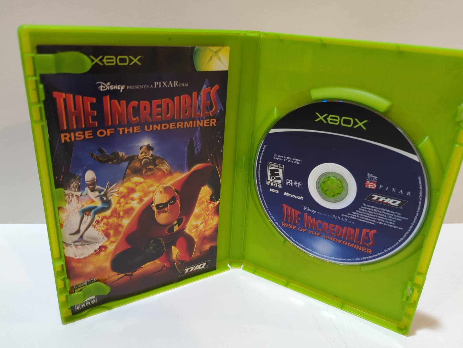 Incredibles: Rise of the Underminer (Microsoft Xbox, 2005) Complete, tested.